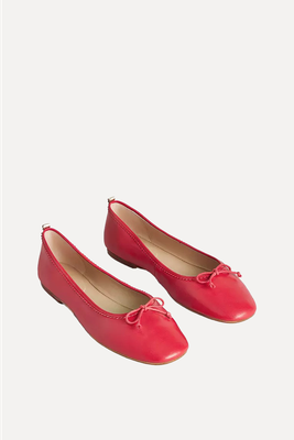 Flexible Leather Ballet Pumps from Boden