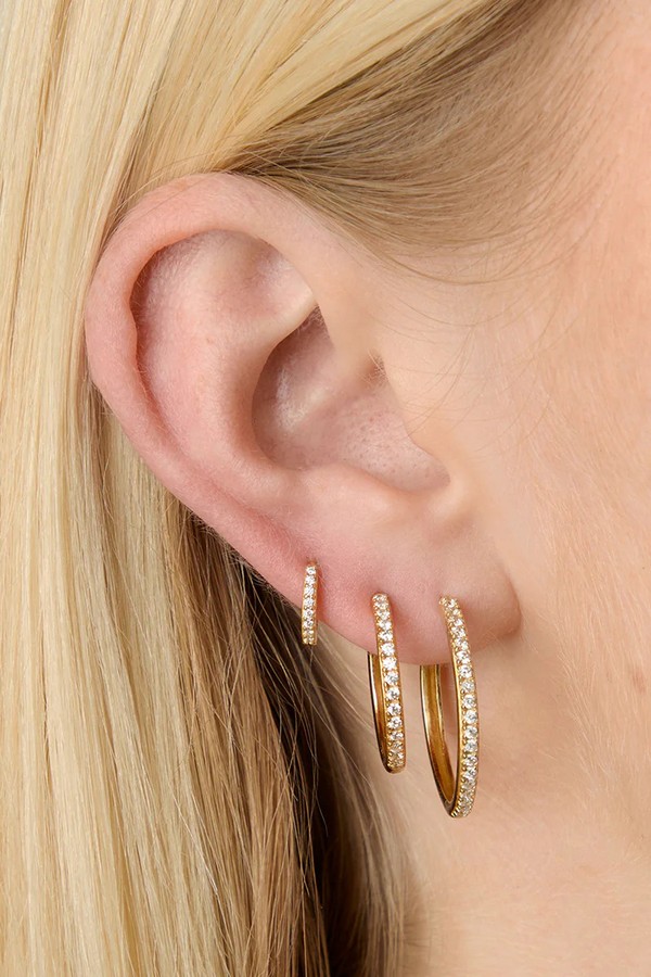 Crystal Hoop To Huggie Gift Set from Astrid & Miyu