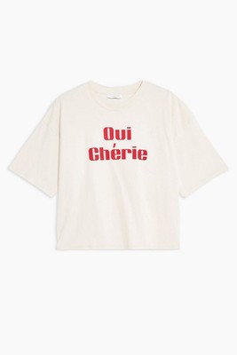 ‘Oui Chérie’ Slogan T-Shirt