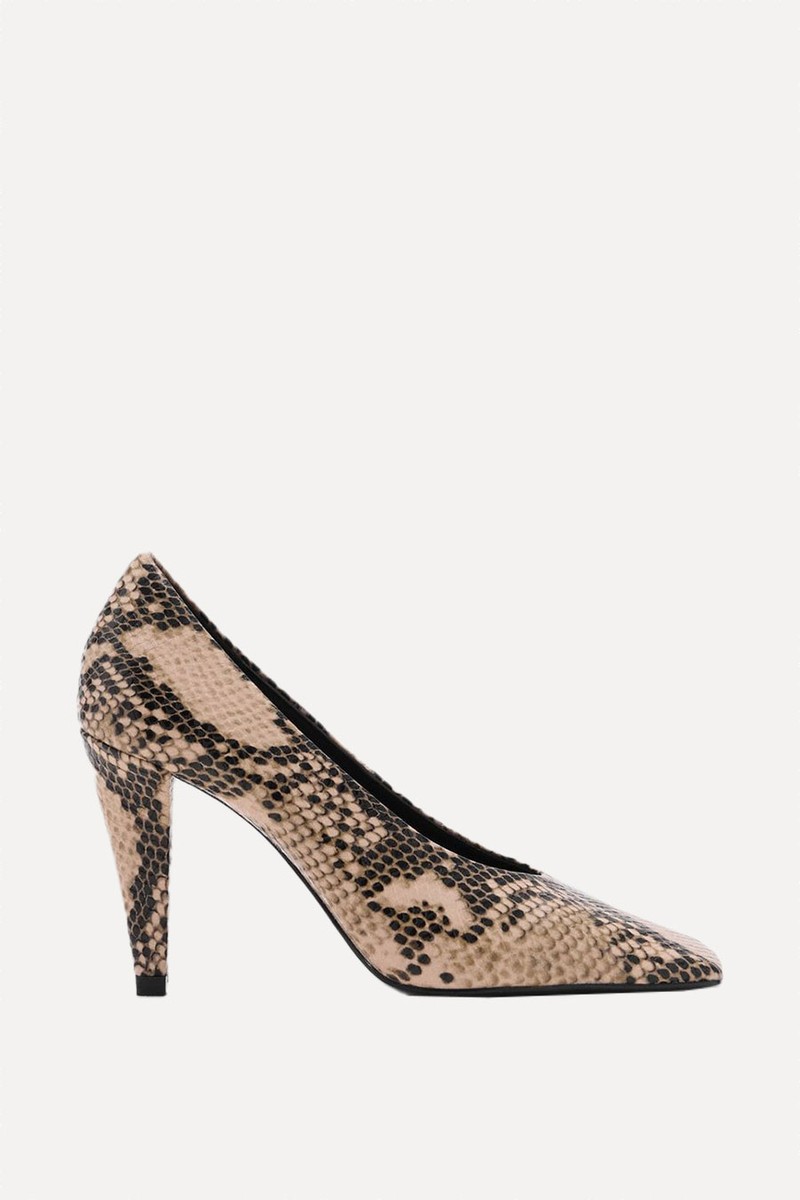 Animal-Print High Heeled Shoes from Mango
