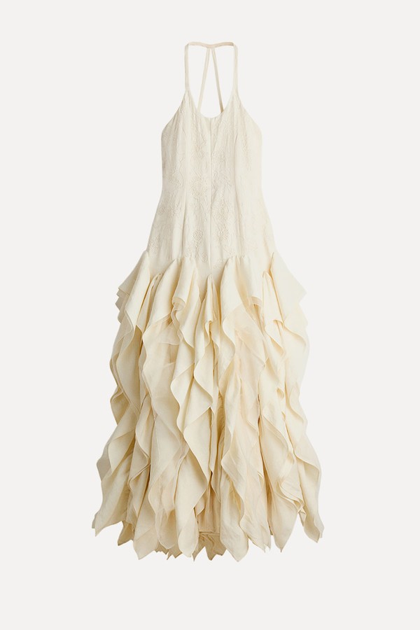 Ruffled Embroidered Dress from H&M