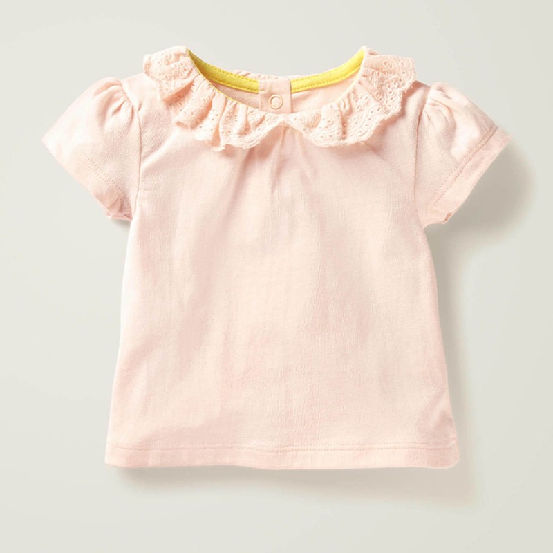 Broderie Collar T-Shirt