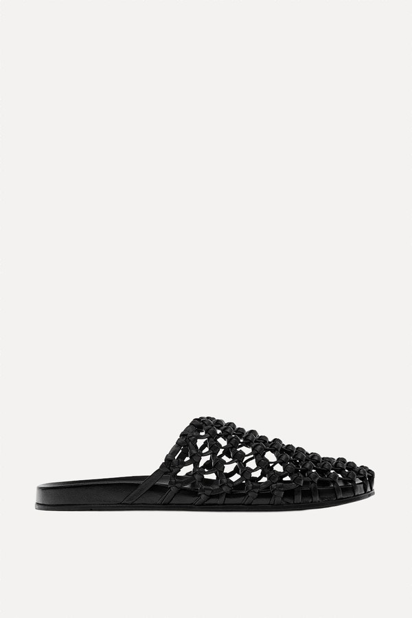 Woven Leather Clogs