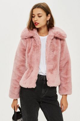 Faux Fur Coat from Topshop