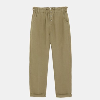 Light Khaki Trousers  from Zara 