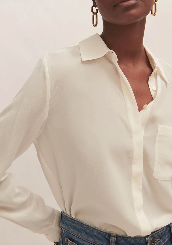 Long Sleeve Silk Shirt from Jigsaw