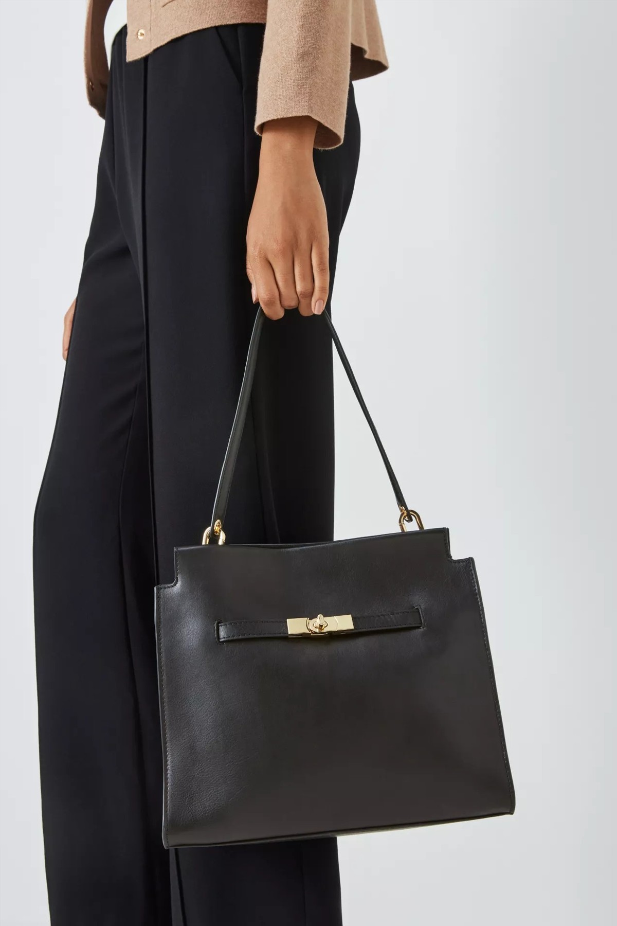 Leather Belt Detail Shoulder Bag from John Lewis & Partners