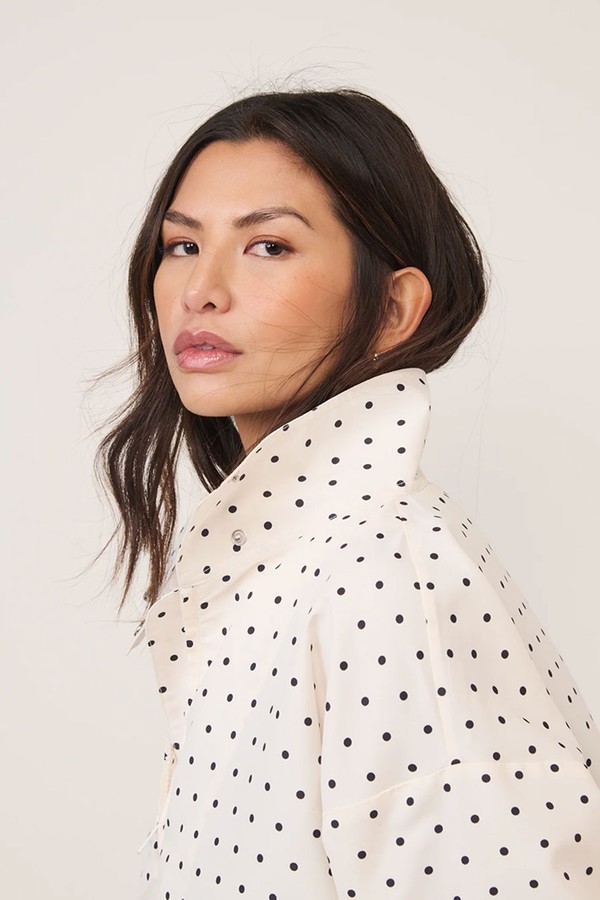 Polka Dot Funnel Neck Windbreaker Jacket from Nobody’s Child