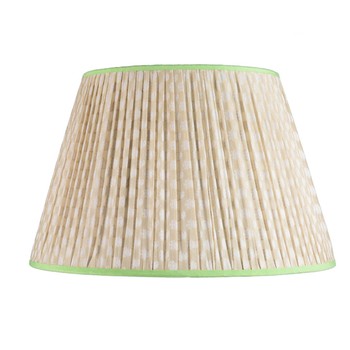 Camel Lampshade With Green Trim from KD Loves