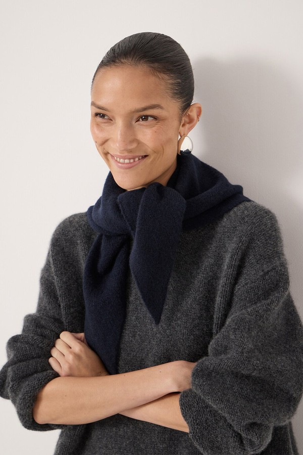 Wool Blend Triangle Scarf from Hush