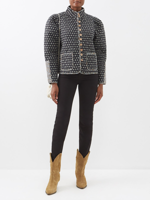 Pascala Print High Neck Quilted Cotton Jacket from SEA