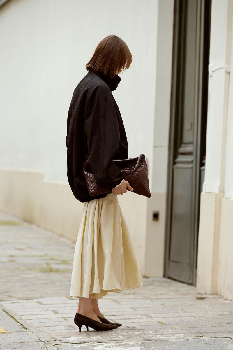 Cotton Blend Puff Parka from Massimo Dutti
