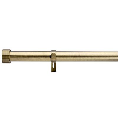 Trinity Fixed Antique Brass Curtain Pole from Dunelm