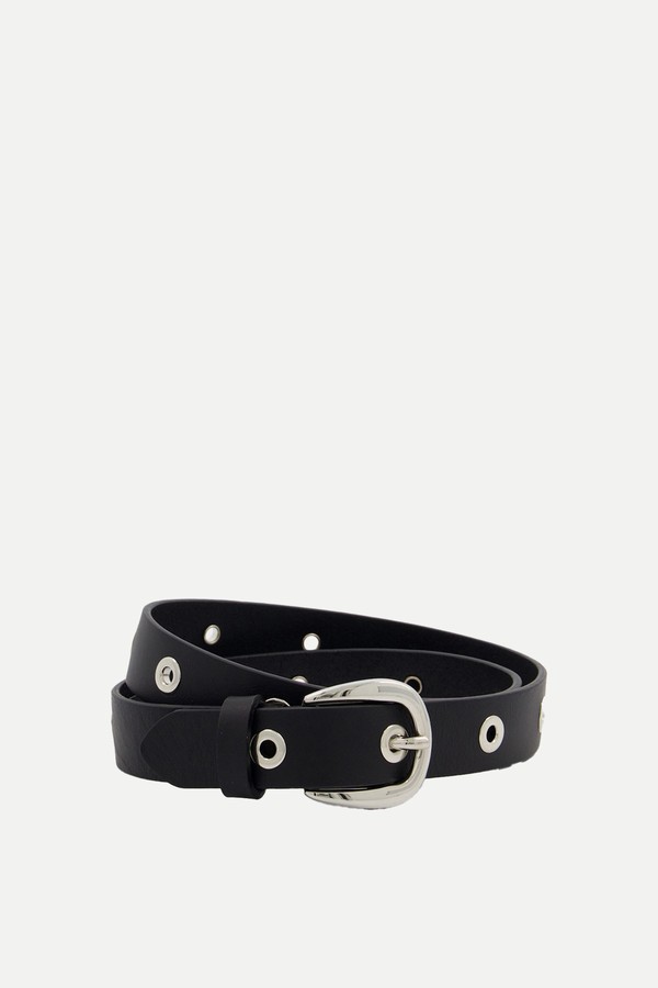 Leather Eyelet Belt