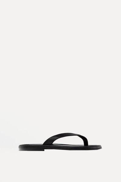 Padded Flat Sandals from Massimo Dutti