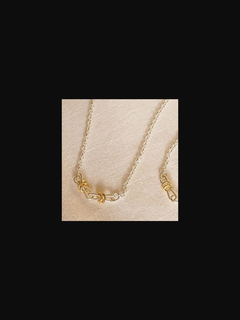 Mixed Metal Knot Necklace from Daisy x Polly Newman 