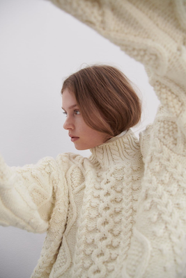 Oversized Textured Knit Sweater  from Zara