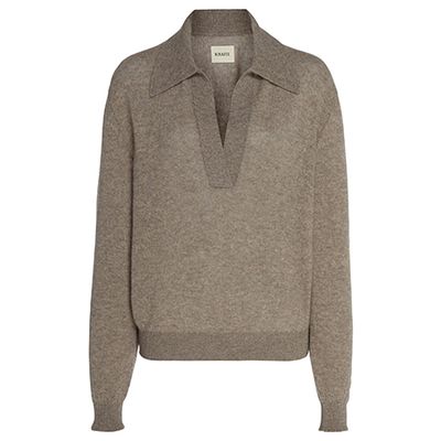 Jo Collared Cashmere-Blend Sweater from Khaite