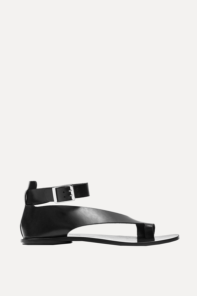 Buckle Leather Sandals