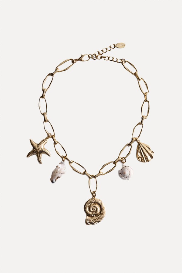 Shells Beaded Necklace from Mango