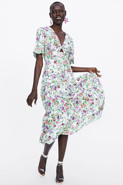 Printed Midi Dress from Zara