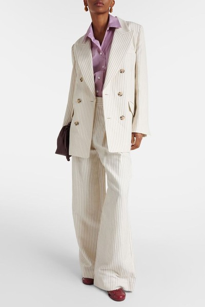 Striped Cotton & Linen Blazer from Frame