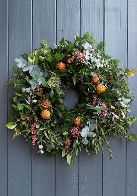 Citrus And Spice Eco-Friendly Moss Door Wreath