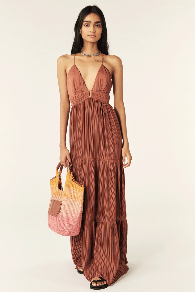 Wasta Long Strappy Dress, £340 | Ba&sh