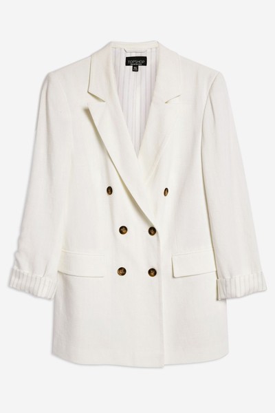 Topshop Linen Mix Blazer from Topshop