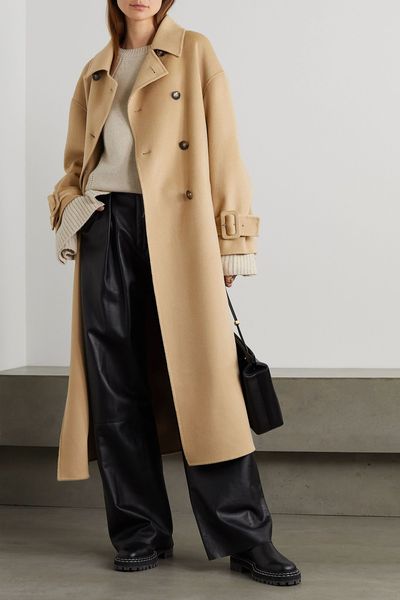 Boras Oversized Double-Breasted Wool & Cashmere-Blend Coat from Lou Lou Studio