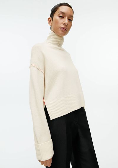 High-Neck Wool Jumper