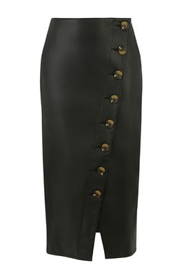 Faux Leather Skirt from Warehouse