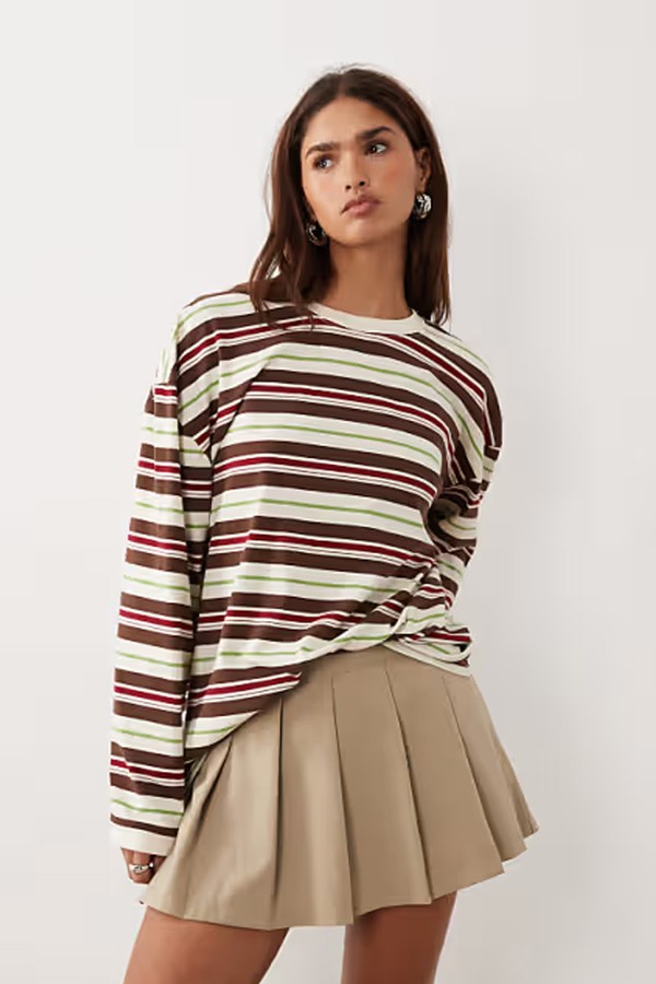 Tim Stripe Long Sleeve Top from Bronze Snake
