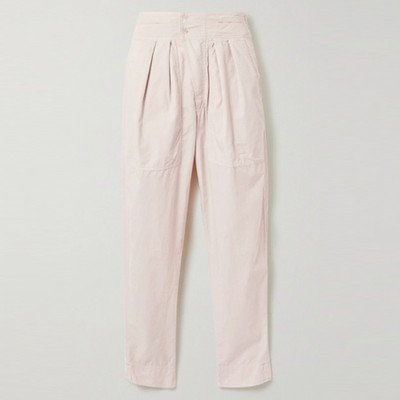 Mariz Pleated Cotton Tapered Pants from Isabel Marant Étoile