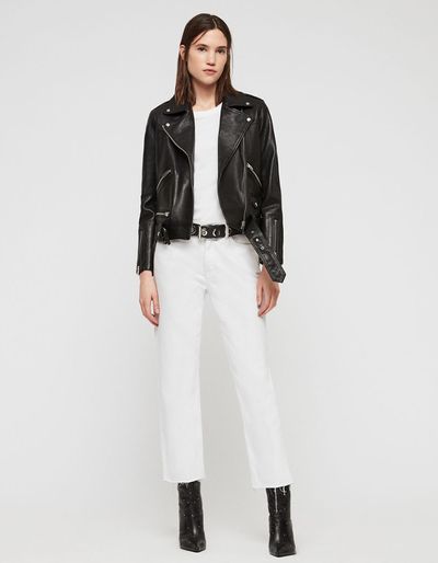 Estae Leather Biker Jacket