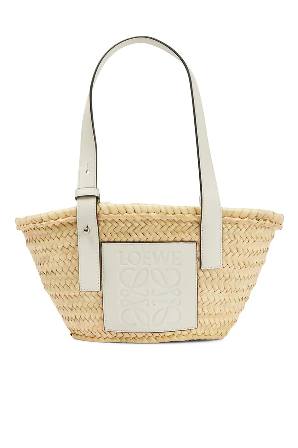 Small Leather Trimmed Basket Tote from Loewe