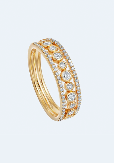 Tripe Icon Nova Diamond Ring