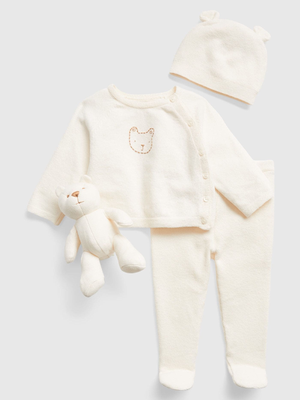 Baby Sweater Outfit Set with Brannan Bear