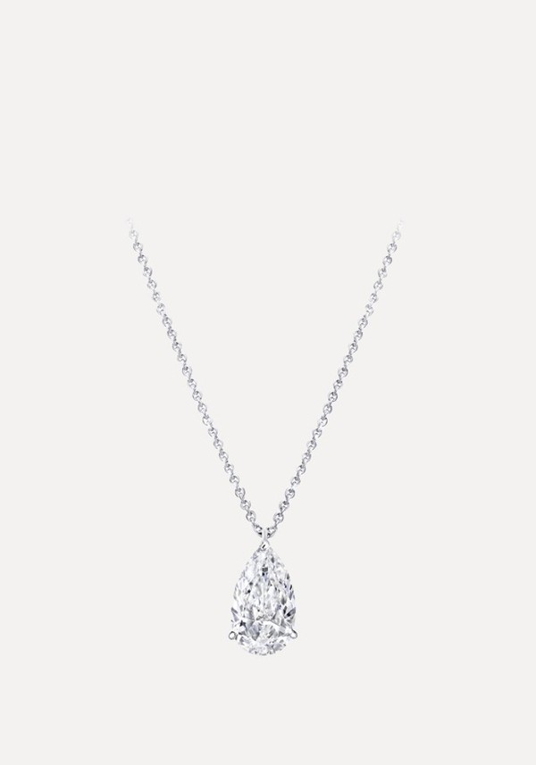 Pear Shape Diamond Solitaire Pendant* 