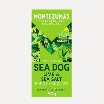 Sea Dog Lime & Sea Salt Dark Chocolate Bar from Montezuma's