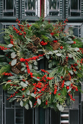 Festive Joy Wreath, £140 | Wild At Heart