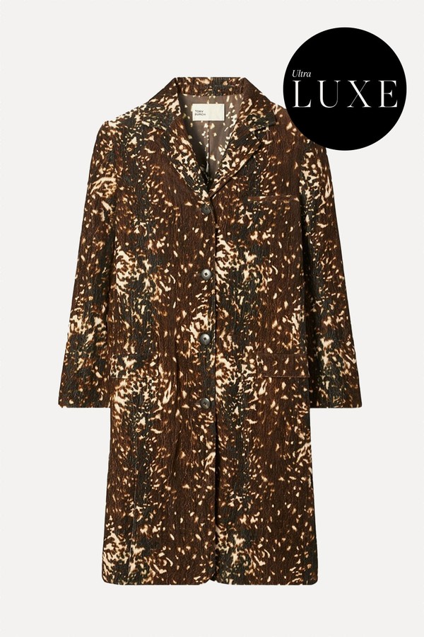 Cotton Velvet Coat from Tory Burch