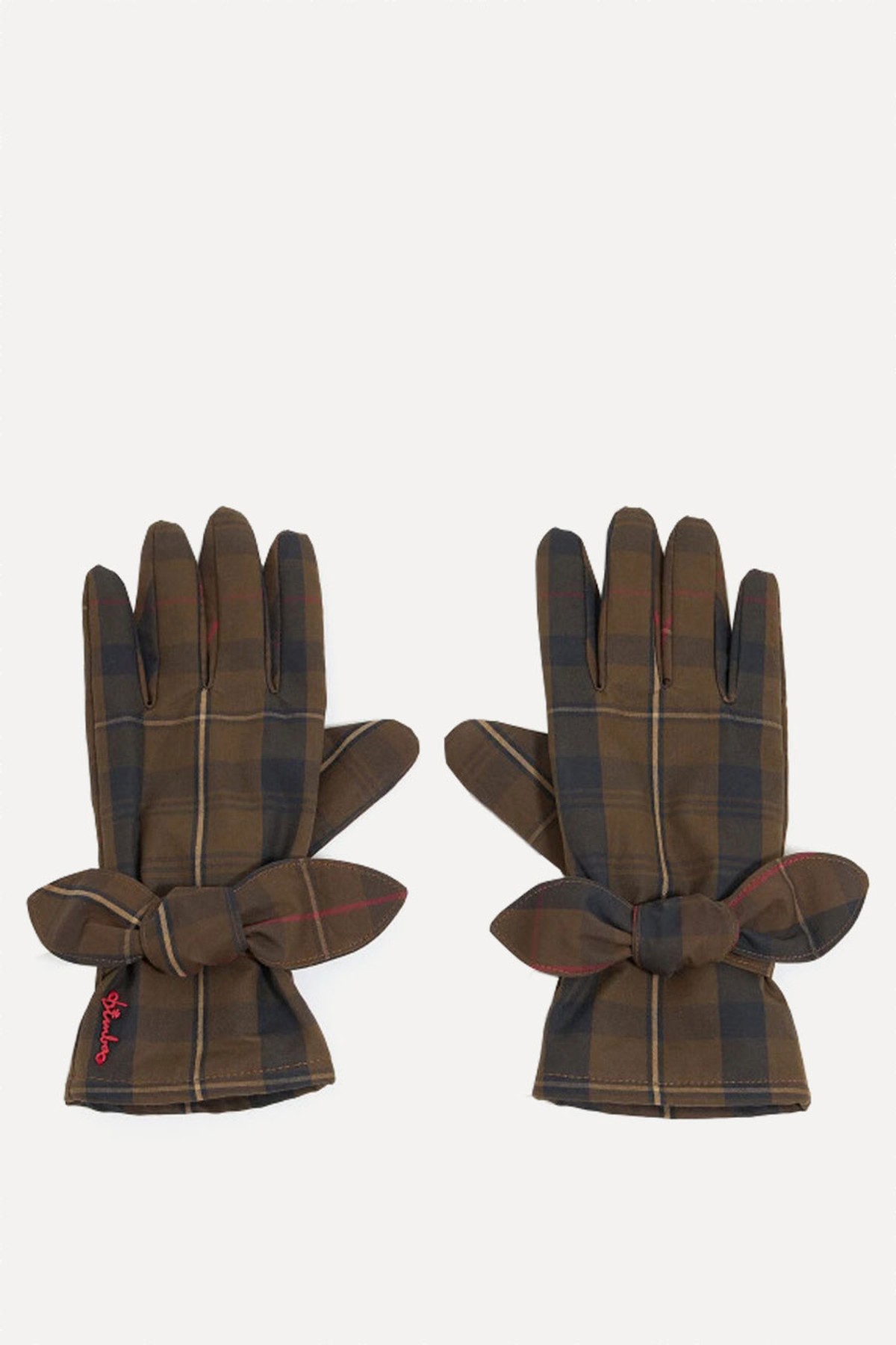 Checked Cotton Gloves from Bimba Y Lola