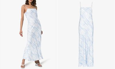 Printed Spaghetti Strap Maxi Dress from Staud