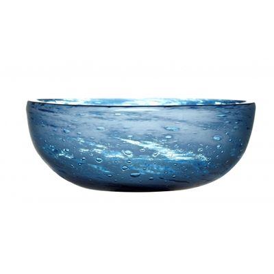 Sapphire Blue Glass Bowl from Hurn & Hurn