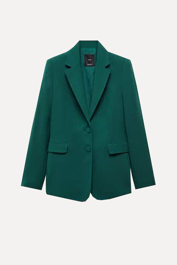 Straight-Fit Suit Jacket  from Mango 