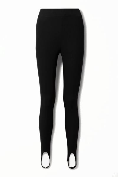 Issa Ribbed Pima Cotton-Jersey Stirrup Leggings from Skin