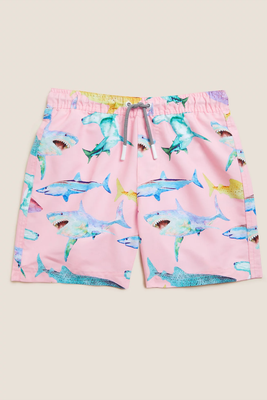 Shark Print Swim Shorts from Marks & Spencer