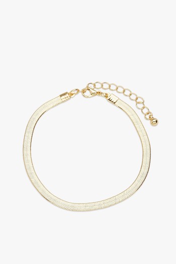 Flat Snake Chain Bracelet from John Lewis 