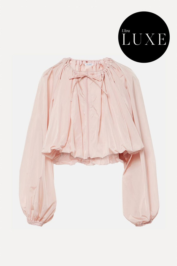 Pleated Cropped Jacket from Alaiä